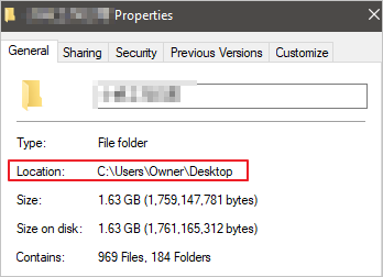 فحص موقع الملف