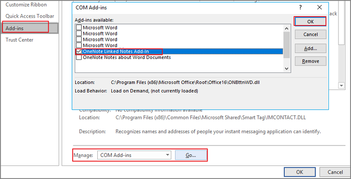 word لا يستجيب