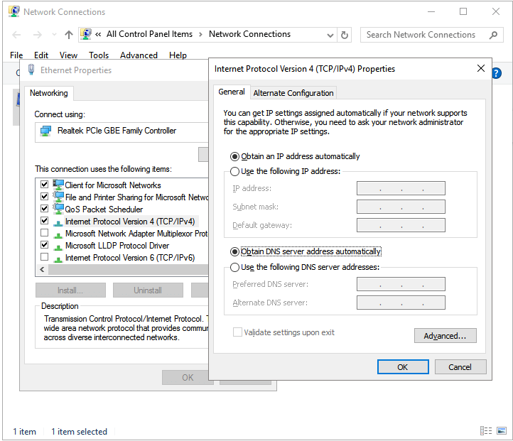 إصلاح محرك أقراص الشبكة لا يظهر - قم بتغيير إعدادات وكيل الشبكة