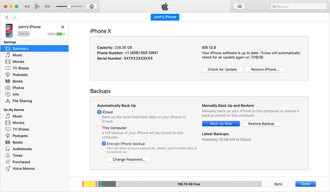 كيفية عمل نسخة احتياطية من iPhone باستخدام iTunes