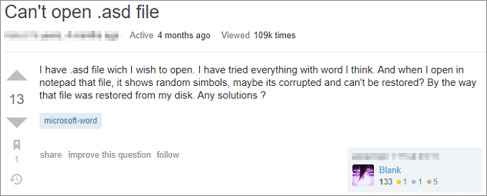 كيفية فتح ملفات asd في Word