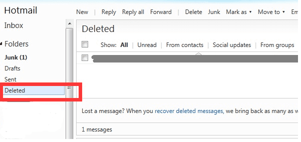 Recover deleted Gmail email files.