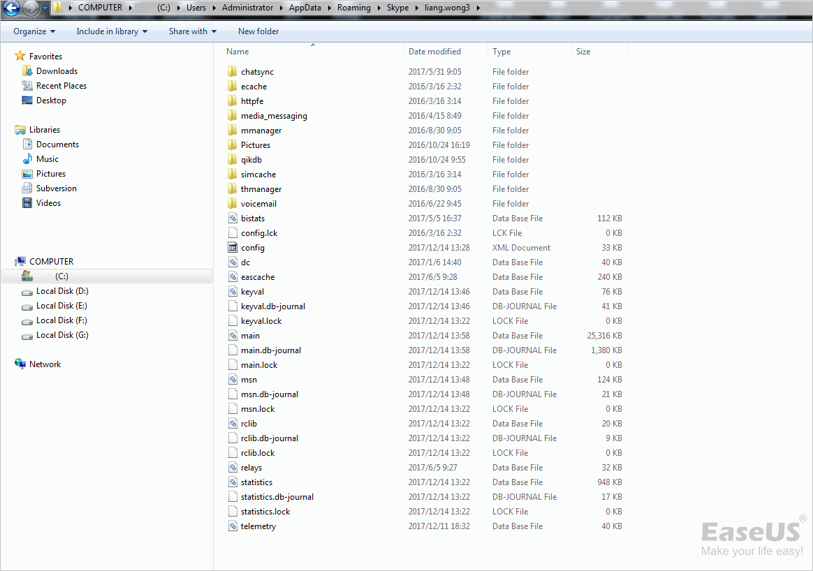 كيفية استعادة سجل دردشة skype المحذوف