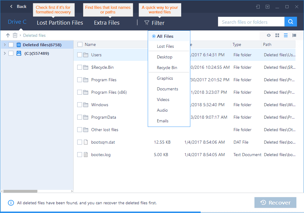 مسح الملف word