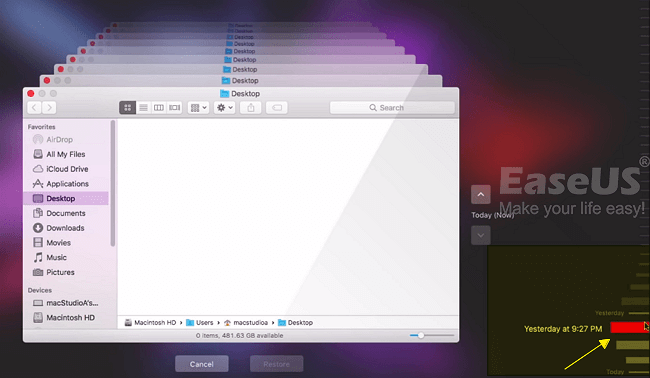 Check replaced files from Time Machine backup.