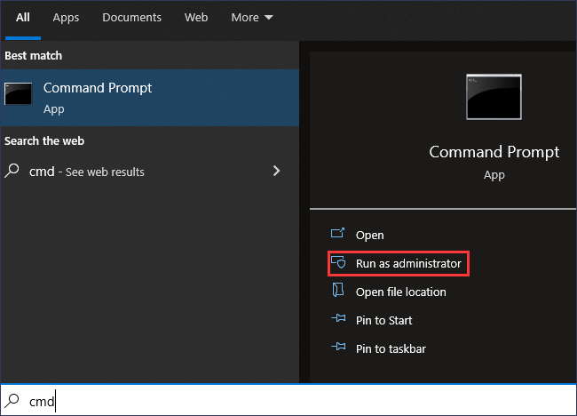 قم بتشغيل كمد كمسؤول