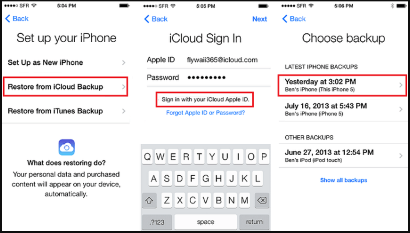 قم بإعداد iPhone الخاص بك