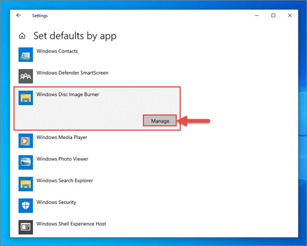 ويندوز صورة القرص الموقد