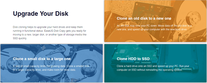 برنامجeaseus-disk-copy نسخ محرك قرص الصلب إلى محرك أكبر