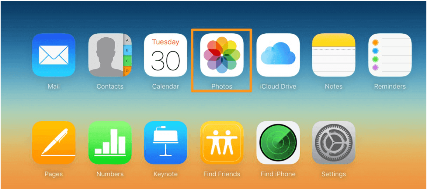 استخراج الصور من iCloud Drive
