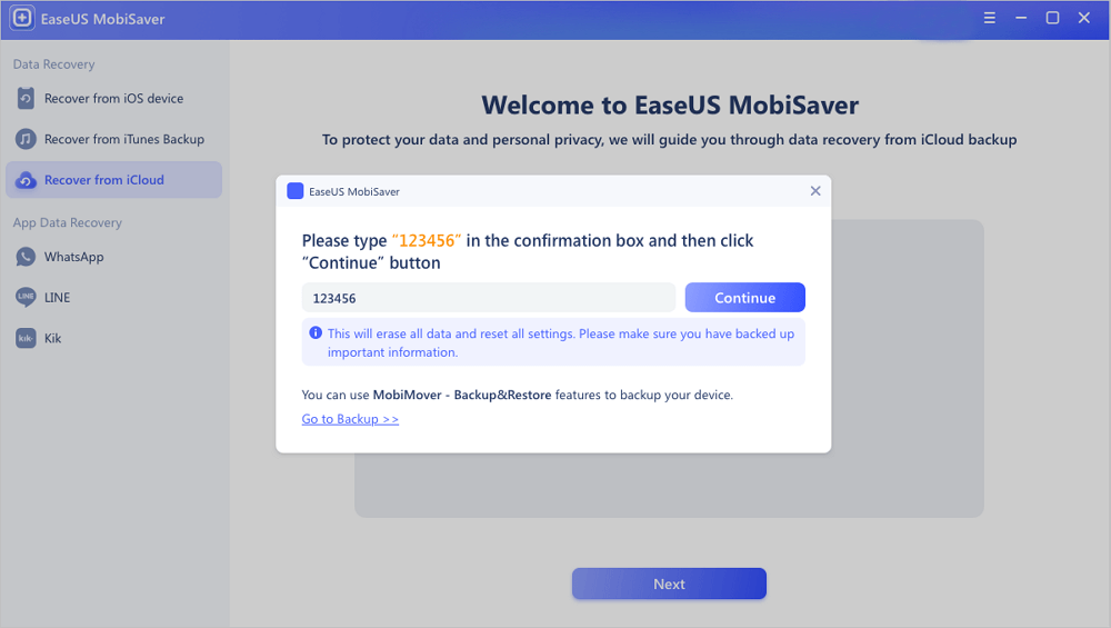 استعادة البيانات من iCloud3