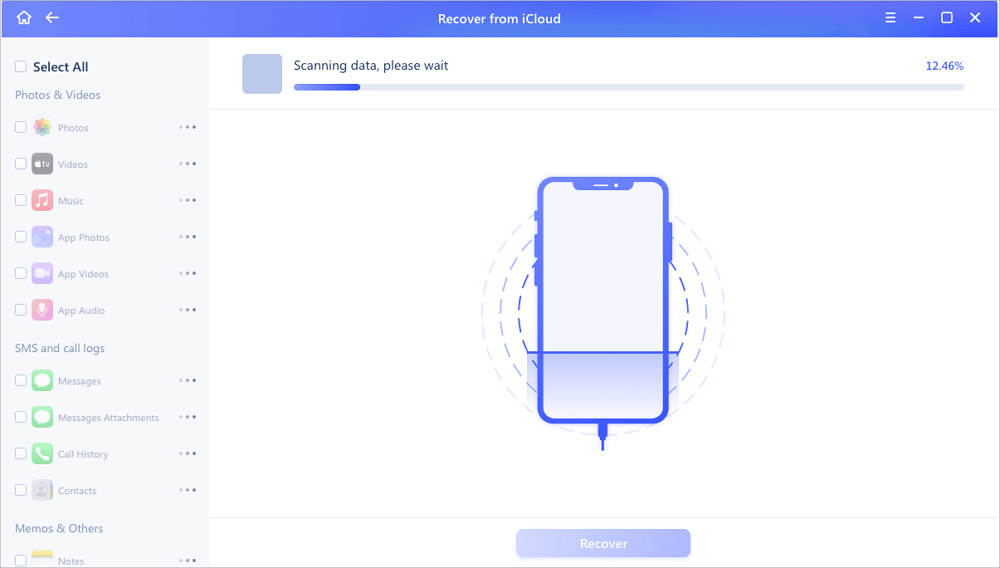 استعادة البيانات من iCloud7