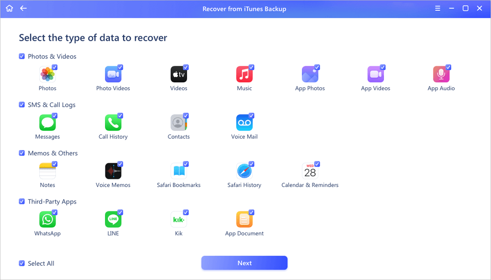استعادة البيانات من iTunes 3