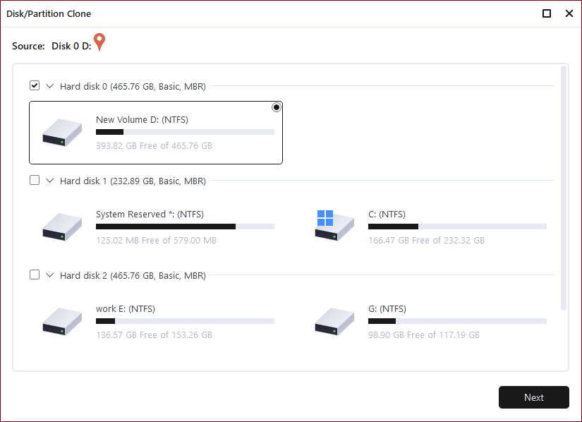 partition clone step2