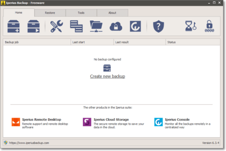 free hard drive cloning software - Iperius Backup 