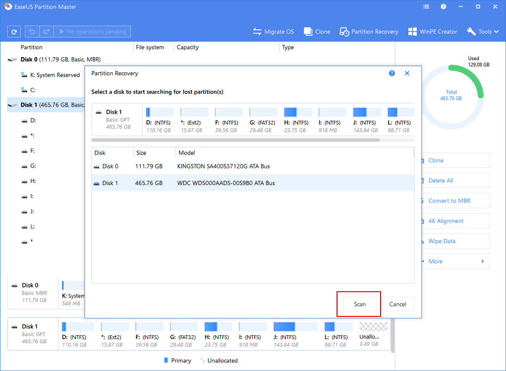 كيفية البحث عن / استعادة كلمة مرور Bitlocker المفقودة EaseUS