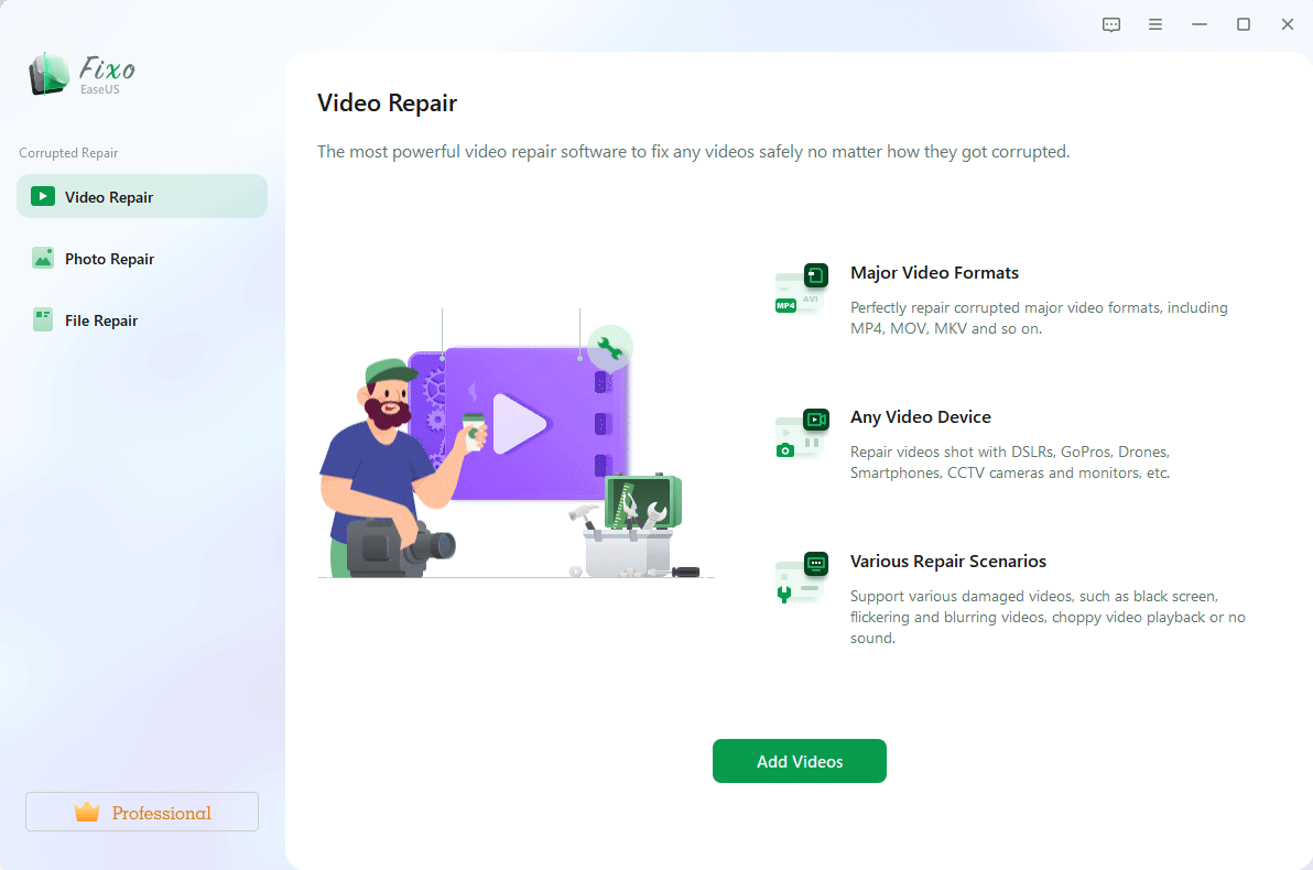 إضافة مقاطع فيديو